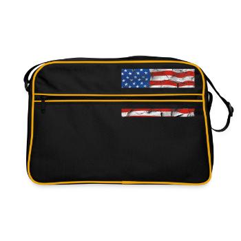 America - Retro Bag - black/gold - Front
