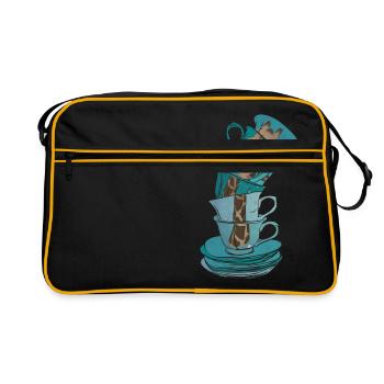 tassesgirafe - Sac Retro - noir/or - Devant