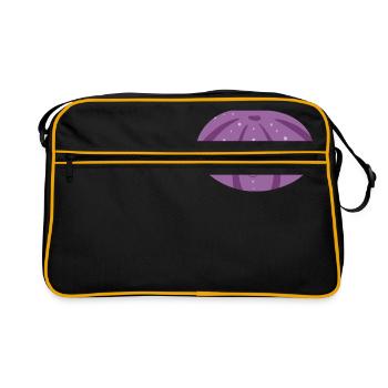sea urchin - Retro Bag - black/gold - Front