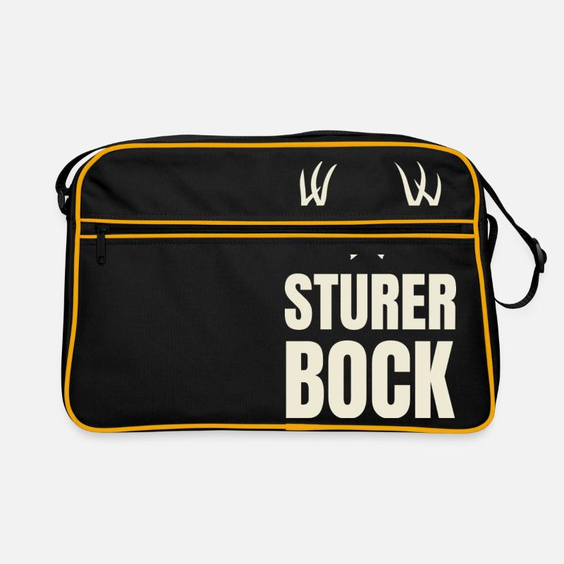 Sturer Bock Geschenk Retro Tasche