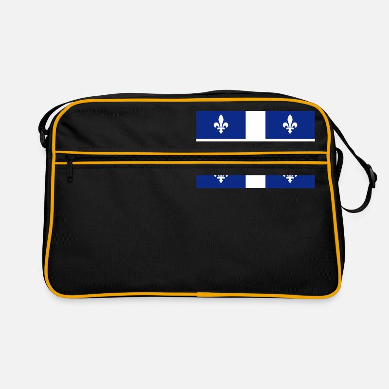 Quebec - Retro Tasche - Schwarz/Gold
