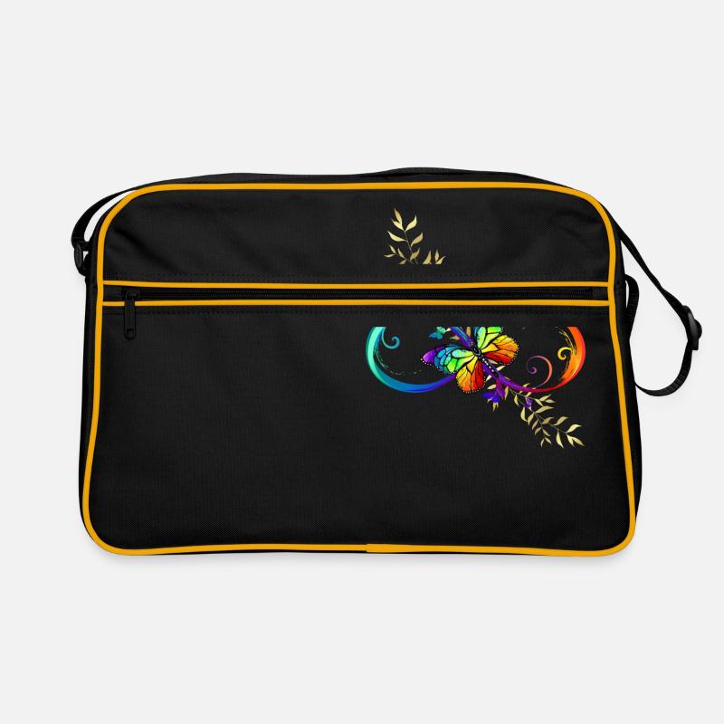 Every Butterfly - Retro Tasche - Schwarz/Gold