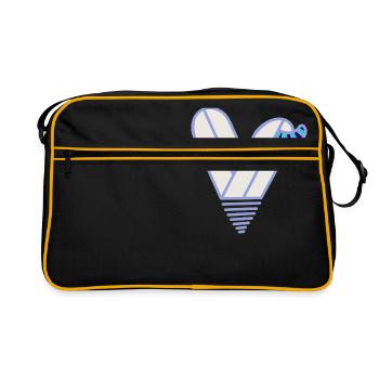 Tu es mon cœur - Sac Retro - noir/or - Devant