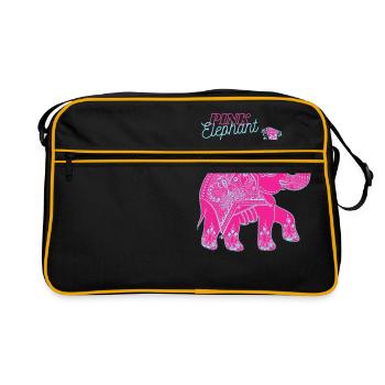 Pink_Elephant - Retro Bag - black/gold - Front