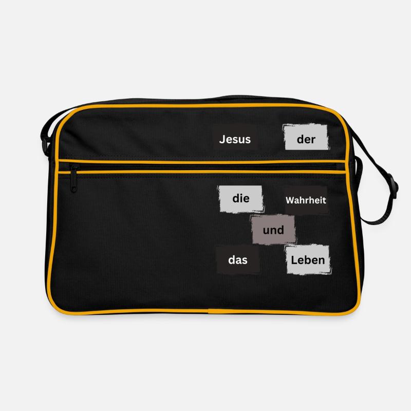 Jesus der weg Retro Tasche