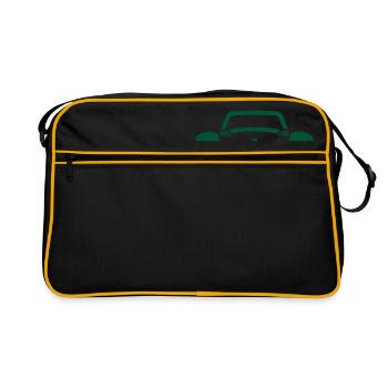 voiture de course - Sac Retro - noir/or - Devant
