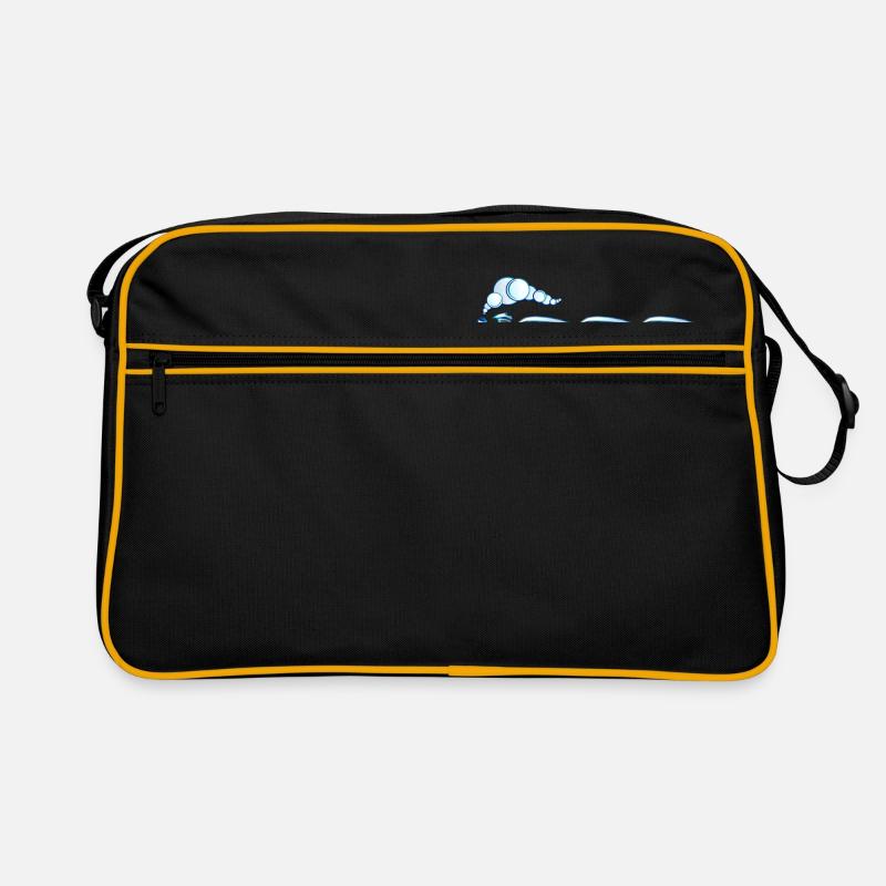 Zug Eisenbahn Spielzeugzug - Retro Tasche - Schwarz/Gold