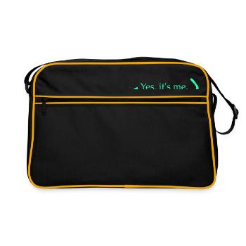 C’est une flèche - Sac Retro - noir/or - Devant