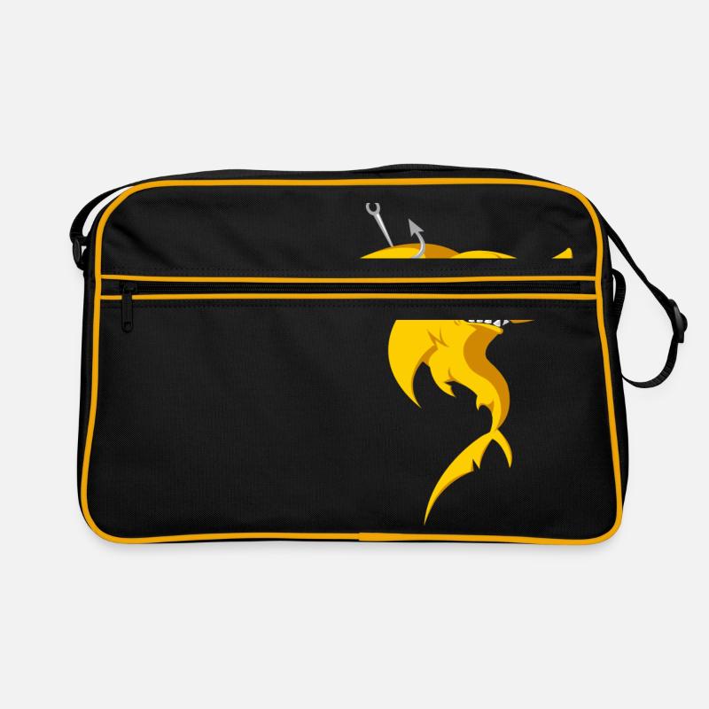 Zitronenhai - Retro Tasche - Schwarz/Gold