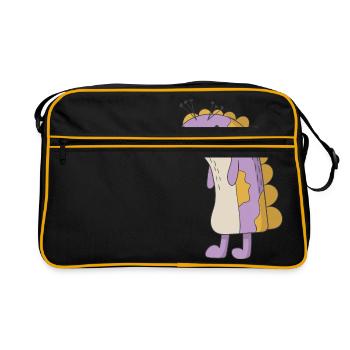 Sweet Monster - Retro Bag - black/gold - Front