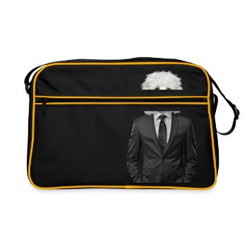 dog | dog | animal in suit - Retro Bag - black/gold - Front