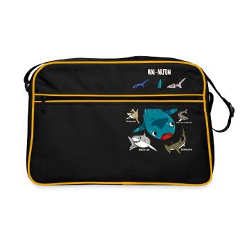 Requin garçon biologie des espèces de requin - Sac Retro - noir/or - Devant
