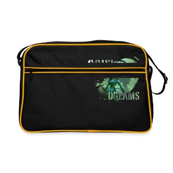Sci-Fi Dreams - Retro Tasche - Schwarz/Gold - Vorne