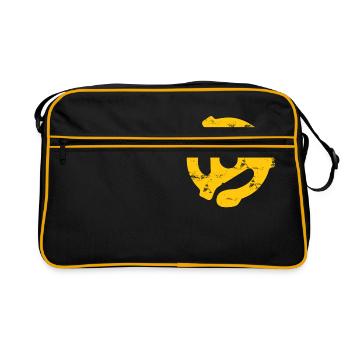 Adaptateur d'enregistrement 45 tours - Sac Retro - noir/or - Devant