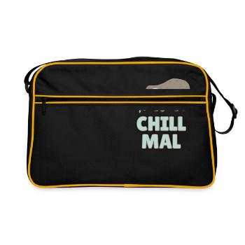 Sloth - Chill Mal - Retro Bag - black/gold - Front