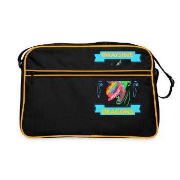 Imagine Dragon - Retro Bag - black/gold - Front