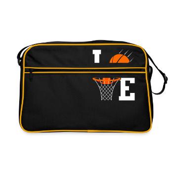 Love Basketball - Sac Retro - noir/or - Devant
