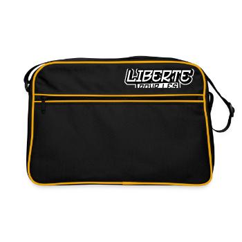 Freiheit für Ultras - Retro Tasche - Schwarz/Gold - Vorne