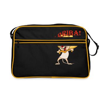Souris Mexique ARRIBA - Sac Retro - noir/or - Devant
