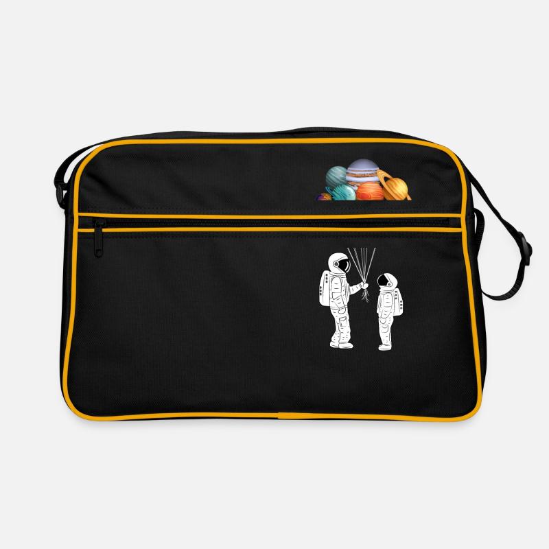 Astronaute astronome planète ballon cosmos Sac Retro