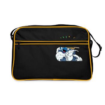 Tempête de nouilles - Sac Retro - noir/or - Devant