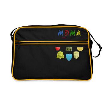 Mdma - Ecstasy - Retro Bag - black/gold - Front