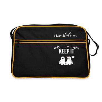 T-shirts avec des phrases amusantes - Fantasmitas 05 - Sac Retro - noir/or - Devant