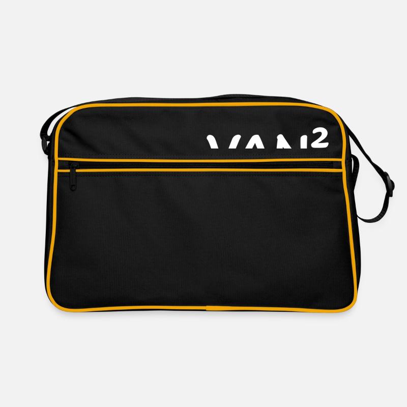 VANhoch2 - Retro Tasche - Schwarz/Gold