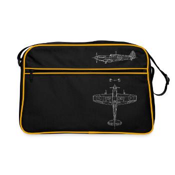 Spitfire Blueprint - Sac Retro - noir/or - Devant