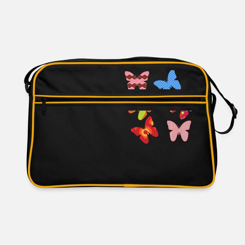 Schmetterlinge Retro Tasche