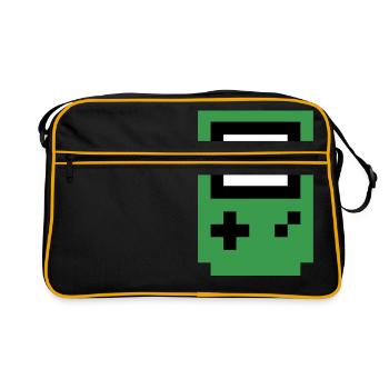 console verte - Sac Retro - noir/or - Devant