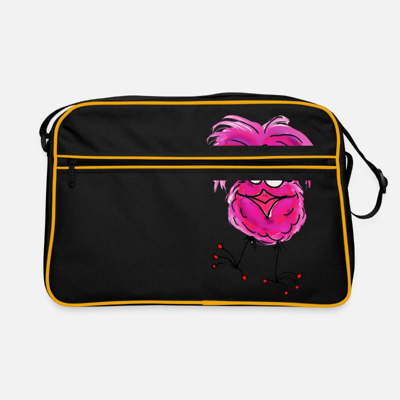 Die Fladders - alles easy - Retro Tasche - Schwarz/Gold
