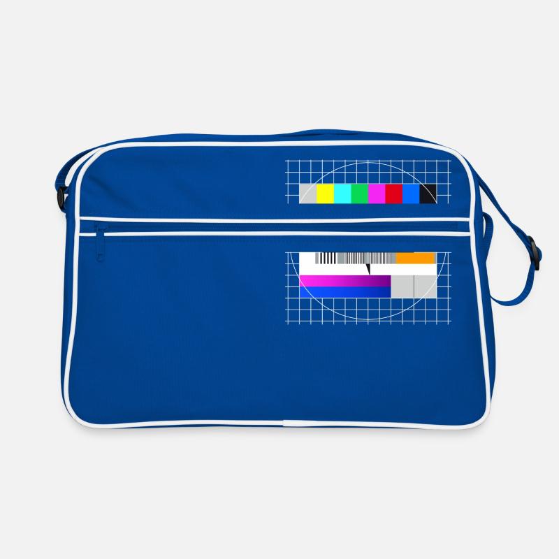 Testbild Fernsehen Bildschirm Sendeschluss Display Retro Tasche