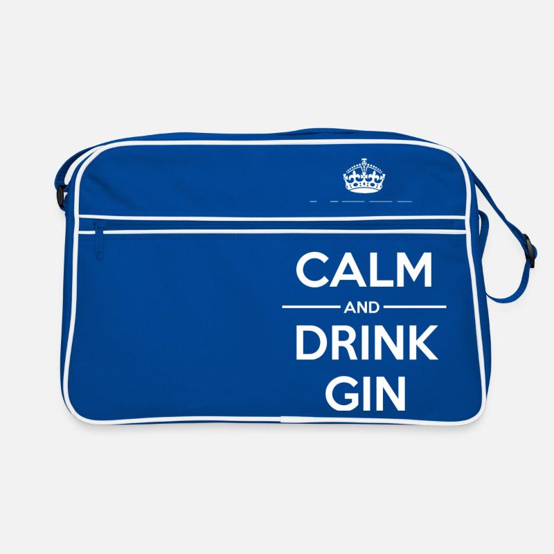 Drinks Keep calm Gin Retro Tasche