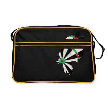 Dartboard Hessen - Retro Bag - black/gold - Front