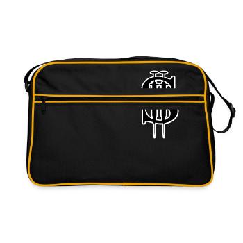 Vaccin=dollars - Sac Retro - noir/or - Devant