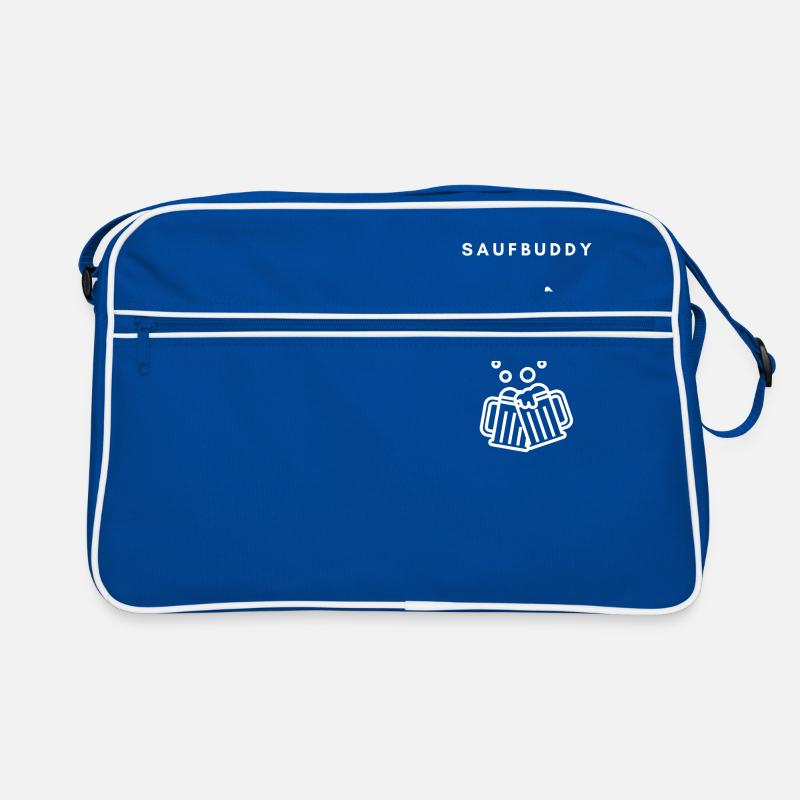 Saufbuddy - White Retro Tasche