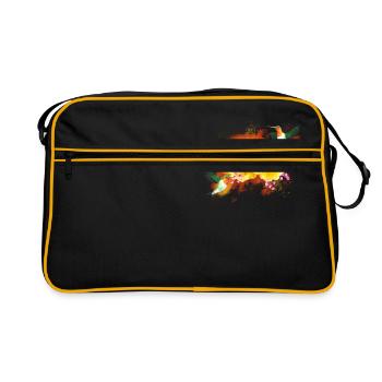 Flower2 - Retro Bag - black/gold - Front