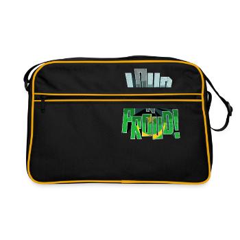 Mauritania Pride Loud N Proud - Retro Bag - black/gold - Front