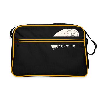 Tardigrade water bear - Sac Retro - noir/or - Devant