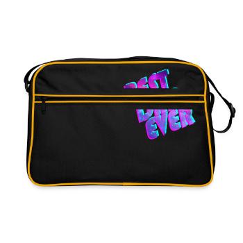 Best Dad Ever space - Sac Retro - noir/or - Devant