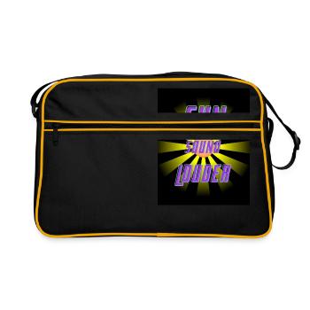 SUN SOUND LOUDER SOMMER - Retro Tasche - Schwarz/Gold - Vorne
