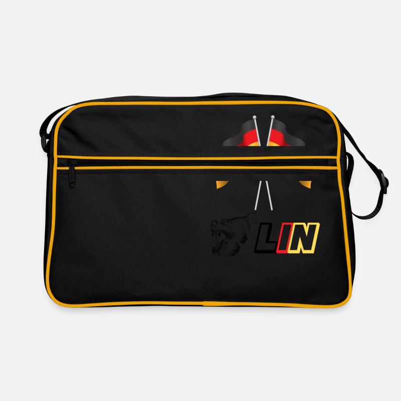 Berlin Logo mit Bär Retro Tasche