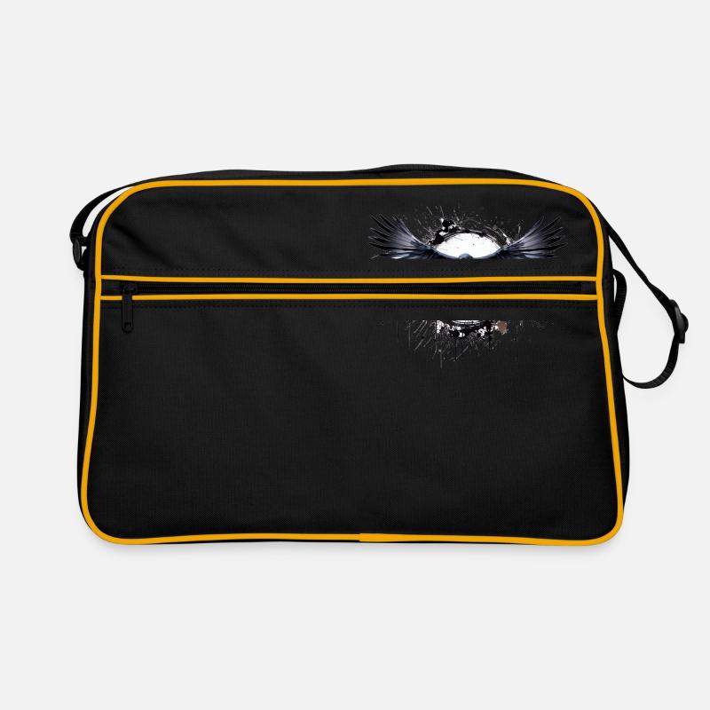 Rabe - Retro Tasche - Schwarz/Gold