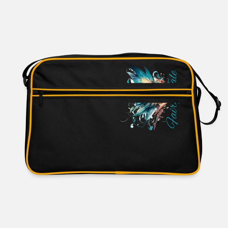 Cadeau de conte de fées - Sac Retro - noir/or