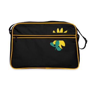 Cut-out flower (no background) - Retro Bag - black/gold - Front