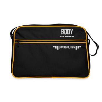 Body Under Construction - Retro Bag - black/gold - Front