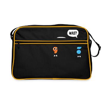 Attendez, quoi ? - Attendez, quoi ? - Signes de ponctuation comiques - Sac Retro - noir/or - Devant