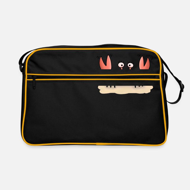 Krabbe Krababbel - Retro Tasche - Schwarz/Gold