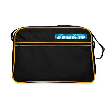 SEND IT Boxlogo - Retro Tasche - Schwarz/Gold - Vorne